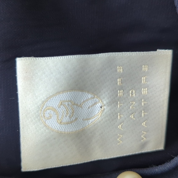 Watters‎ and Watters Navy Shift Dress with Pearl details size 6 - Picture 5 of 9